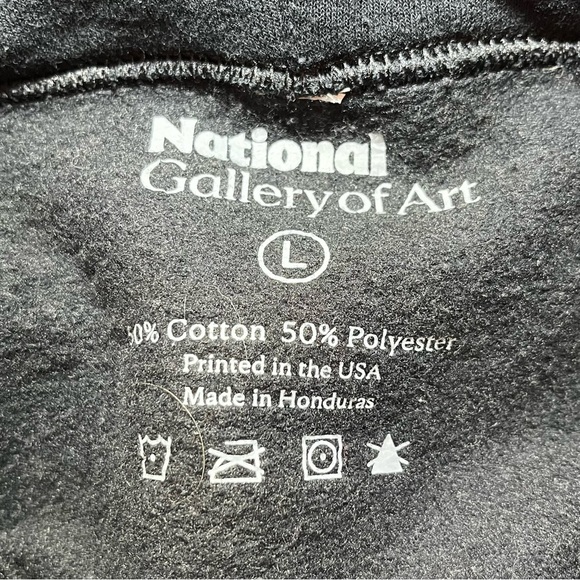 National Gallery Of Art Sweatshirt Hoodie Mens Size Large Black Washington DC - Picture 4 of 7